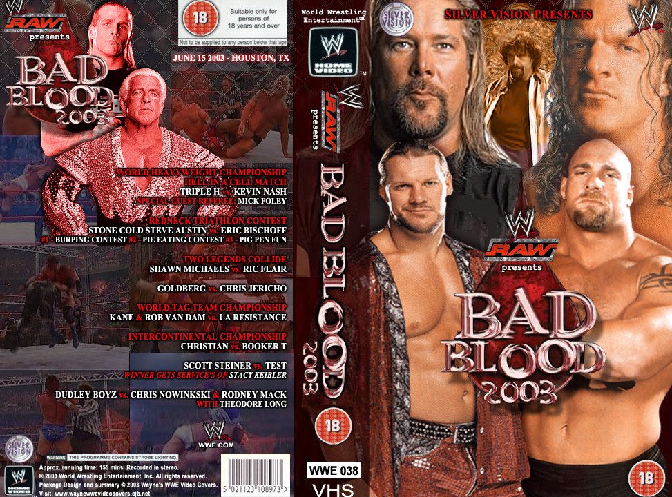 wwe bad blood 2003 vhs
