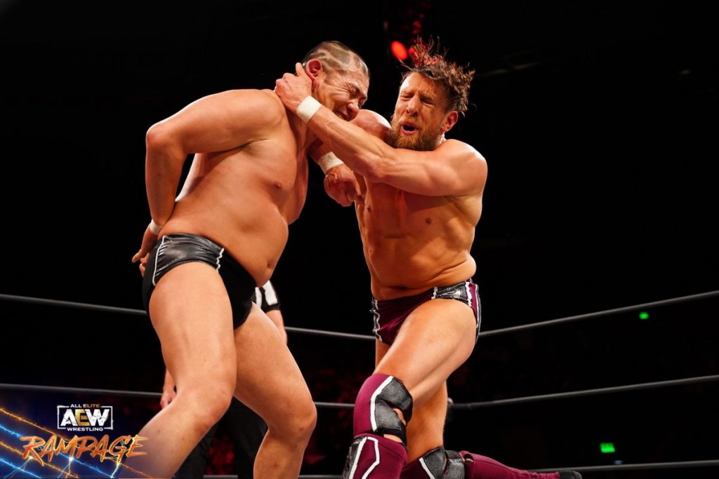 bryan danielson forearm to minoru suzuki on aew rampage