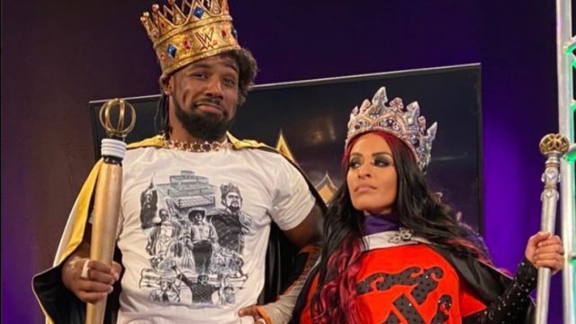 wwe king xavier woods and queen zelina vega