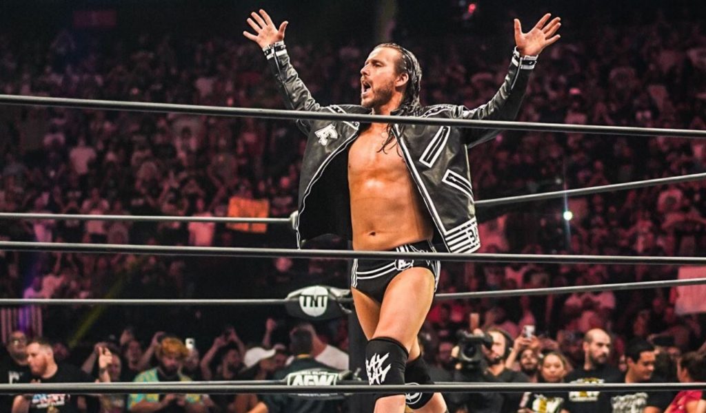 Adam Cole enters ring