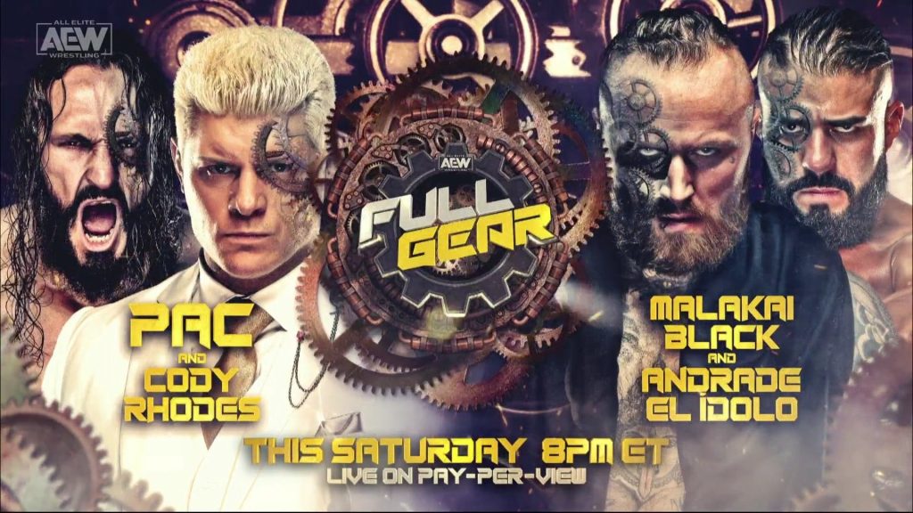 aew full gear cody pac andrade malakai black