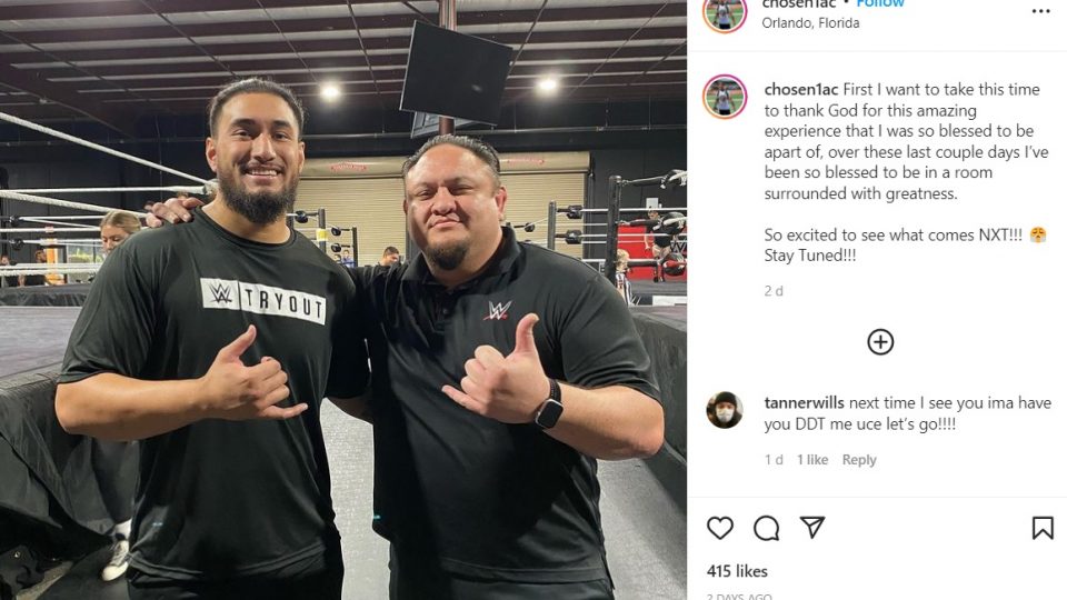 Samoa Joe Instagram post
