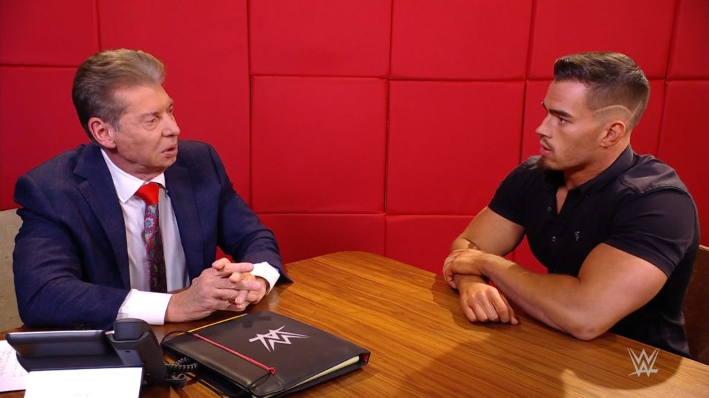 wwe wrestling austin theory vince mcmahon