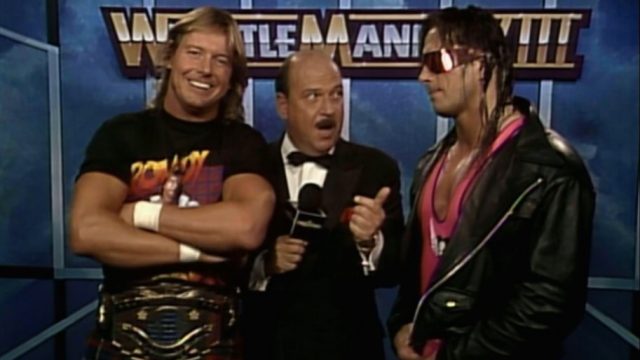 wwe wrestlemania 8 roddy piper bret hart