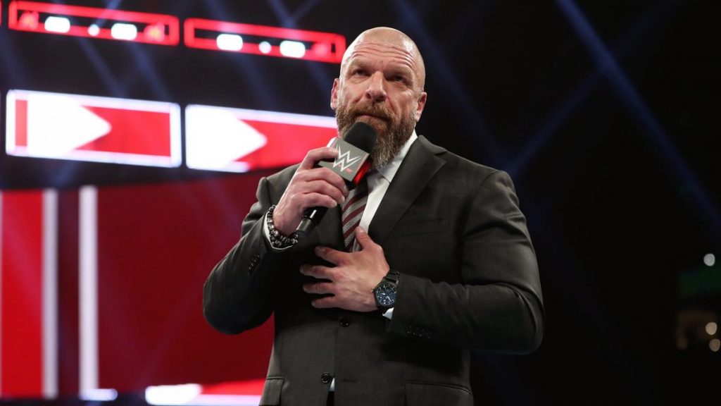 Triple H on the mic