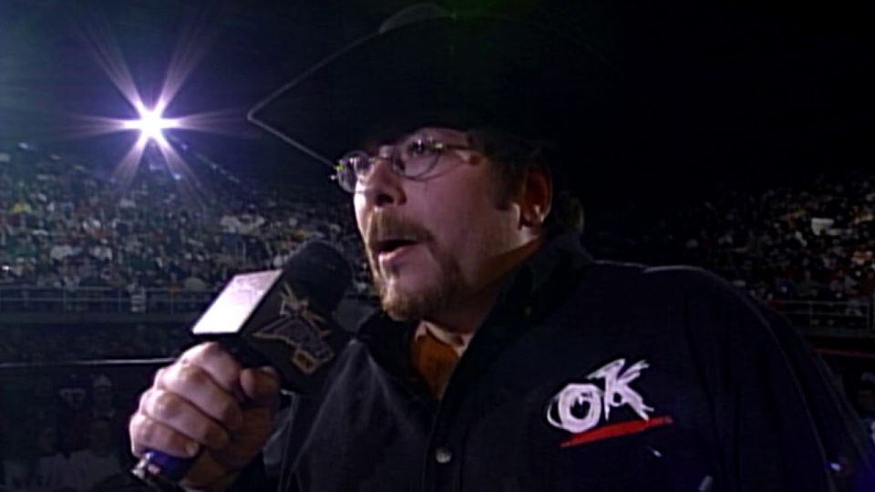 Ed Ferrara parodies Jim Ross as Oklahoma