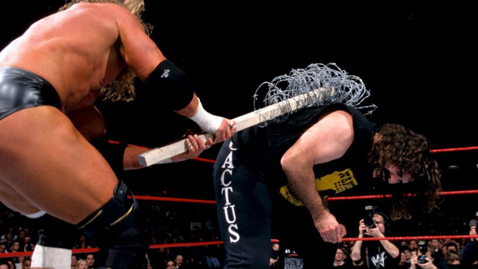 Triple H clashes with Cactus Jack at Royal Rumble 2000