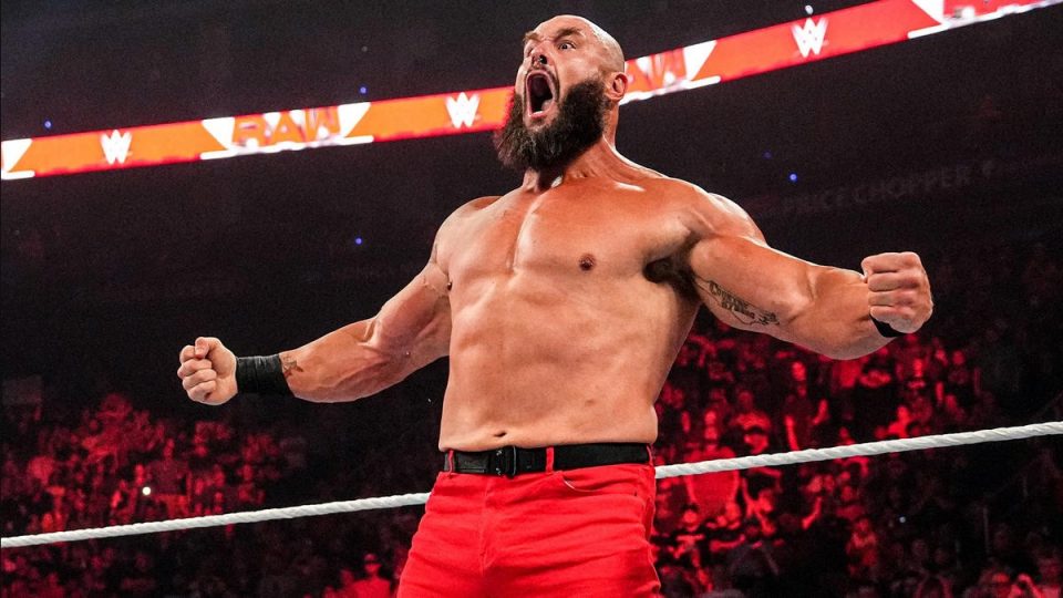 braun strowman wwe raw large yell