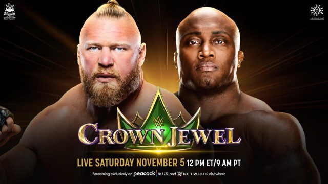 wwe crown jewel 2022 brock lesnar bobby lashley