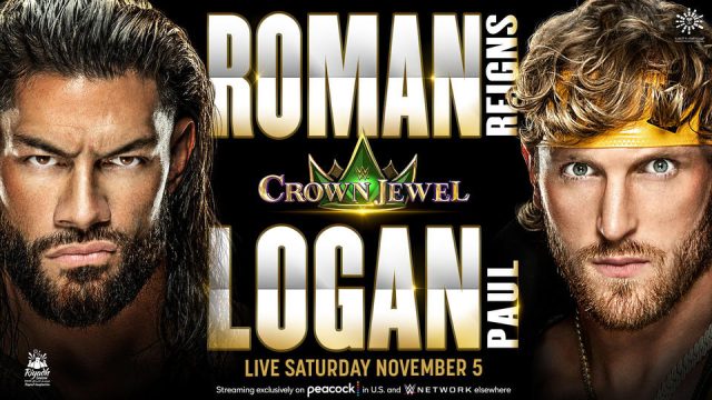 wwe crown jewel 2022 roman reigns logan paul