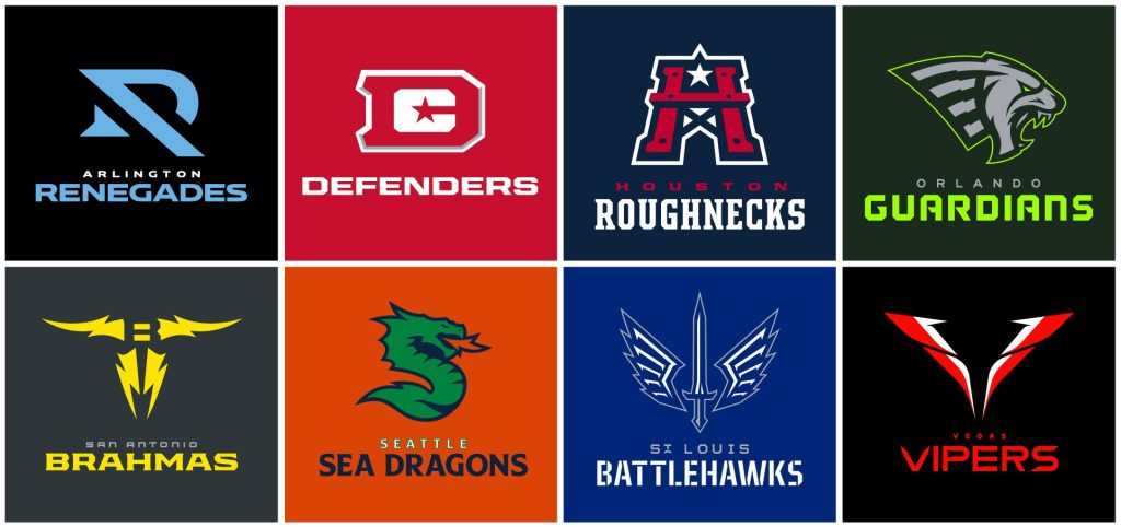 xfl team logos