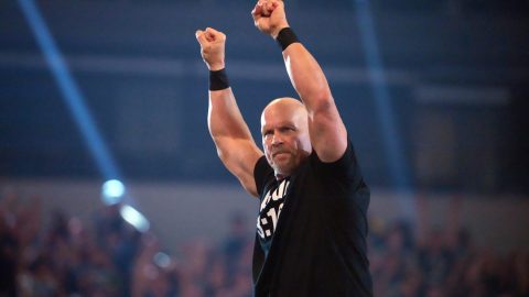 steve austin wwe arms up