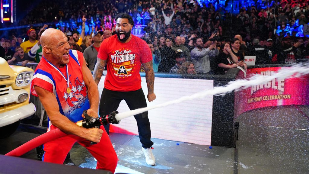 gable steveson kurt angle smackdown wwe