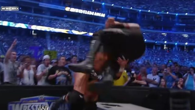 undertaker triple h wm27 2