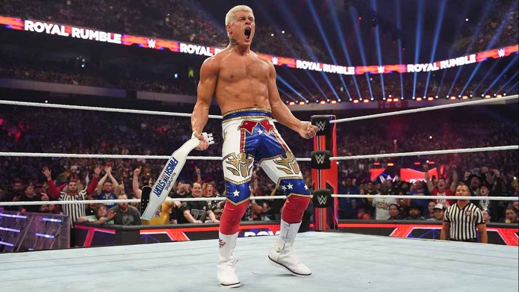 cody rhodes wwe belt royal rumble