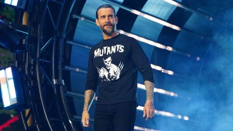 cm punk aew smirk