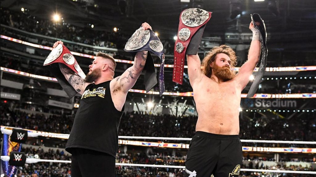 sami zayn kevin owens tag team champions