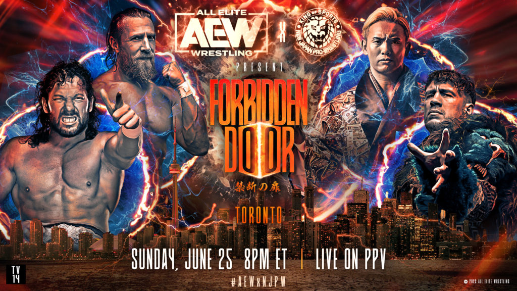 aew forbidden door 2023 poster