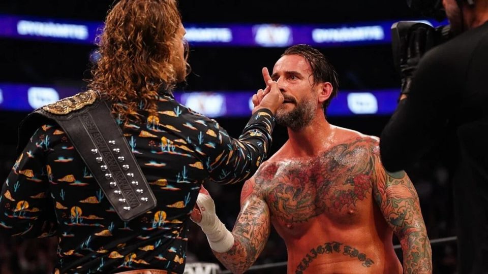 cm punk hangman adam page aew finger
