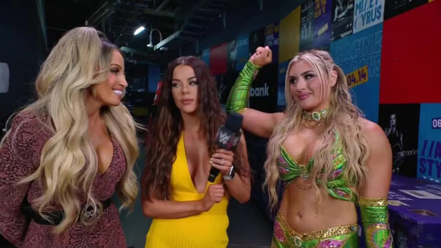 Trish Stratus and Tiffany Stratton