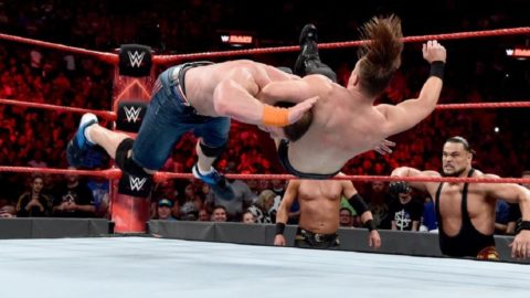 WWE Raw DDT on John Cena