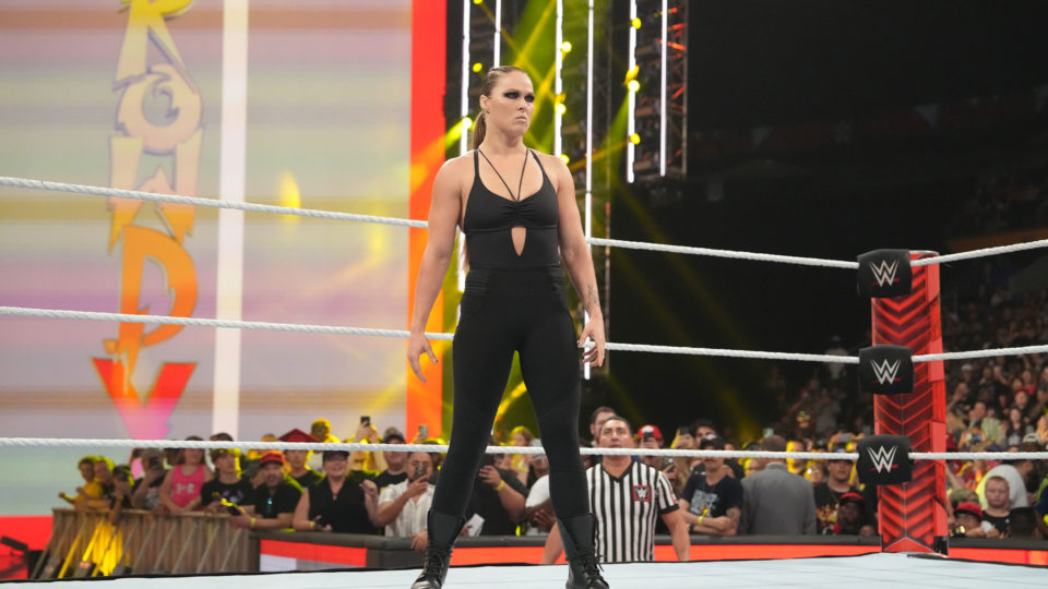 ronda rousey wwe ring