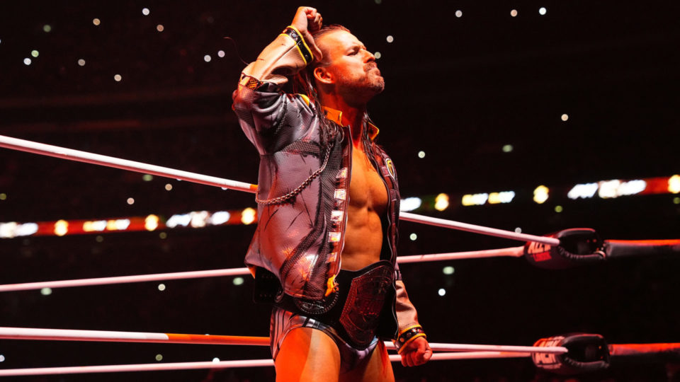 Adam Cole making his entrance at AEW All In: London