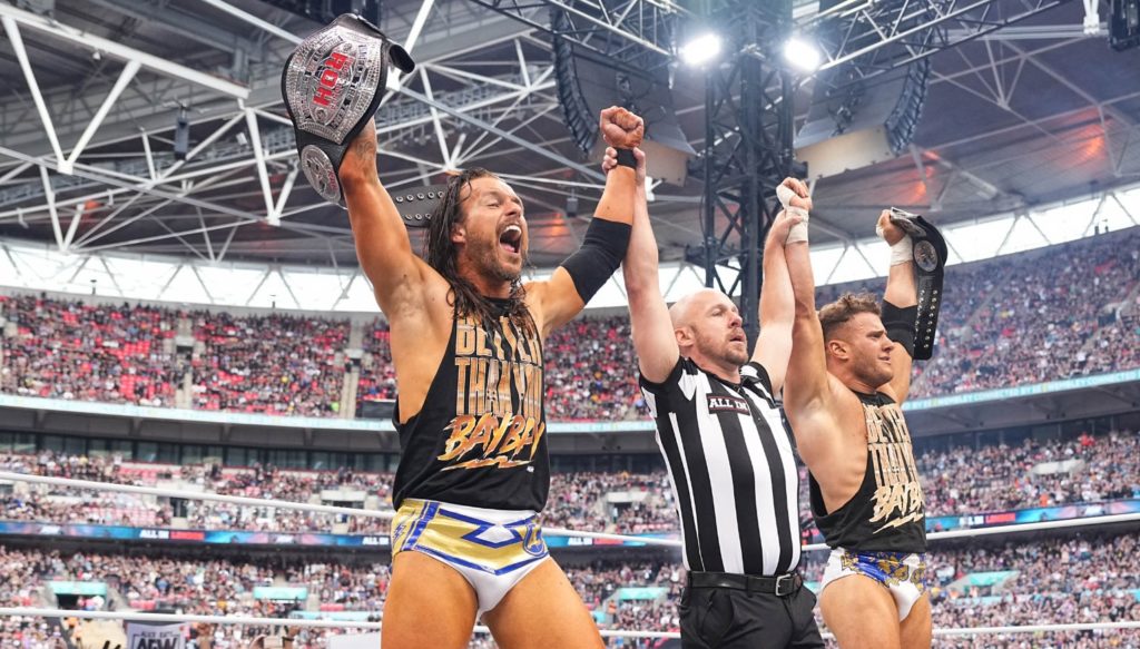 aew adam cole mjf roh tag team titles all in