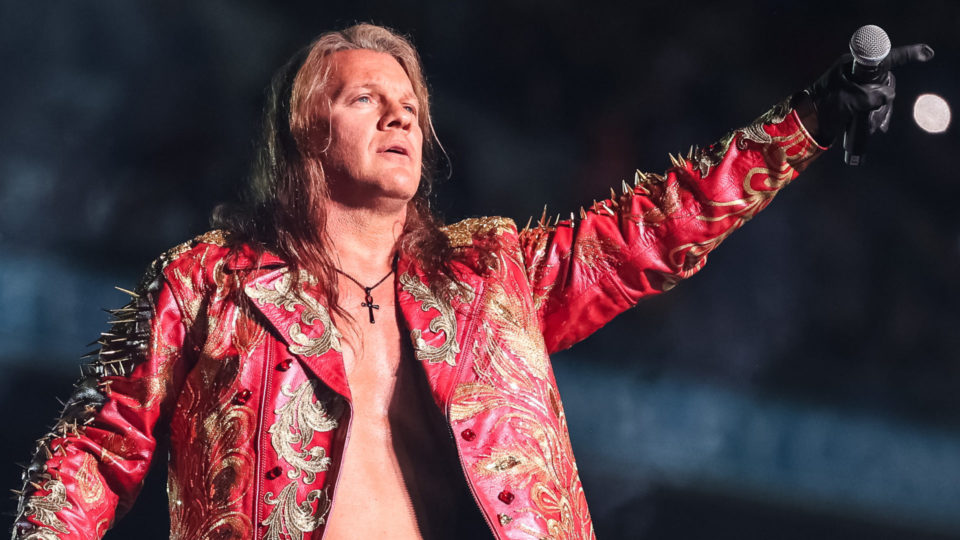Chris Jericho during his entrance at AEW All In