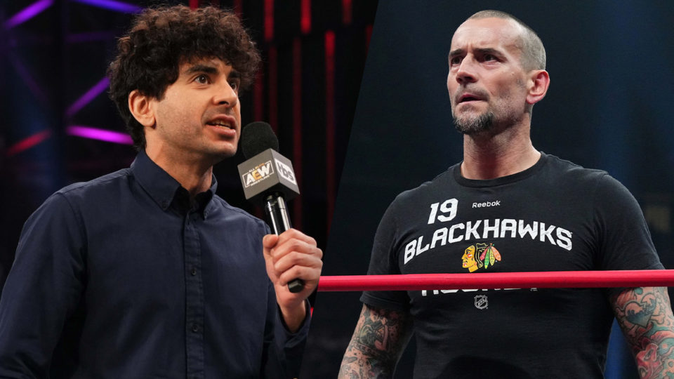 Tony Khan (left) and CM Punk (right)