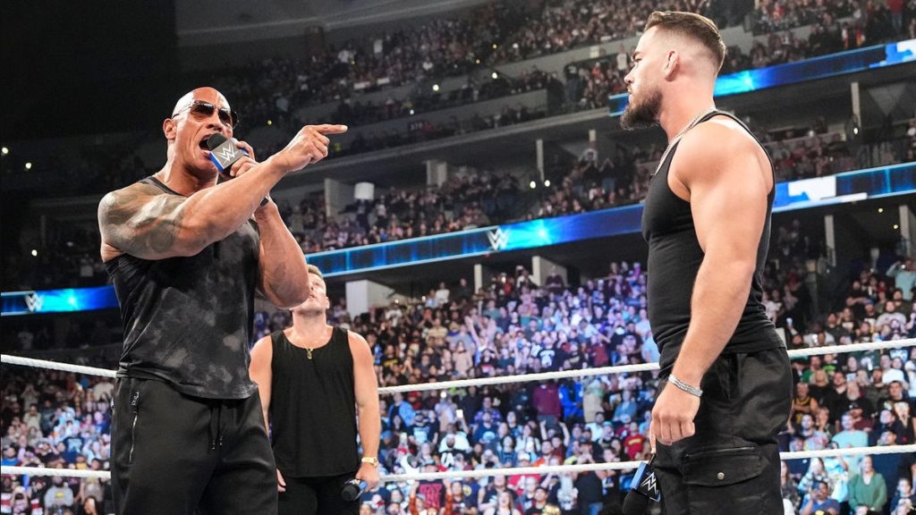 the rock wwe smackdown promo 2023