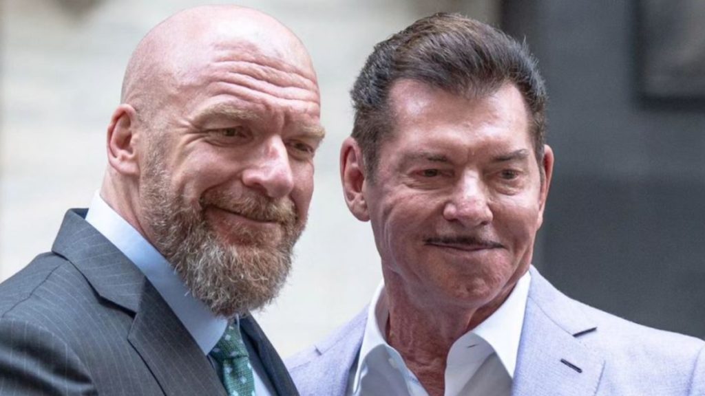 vince mcmahon mustache triple h