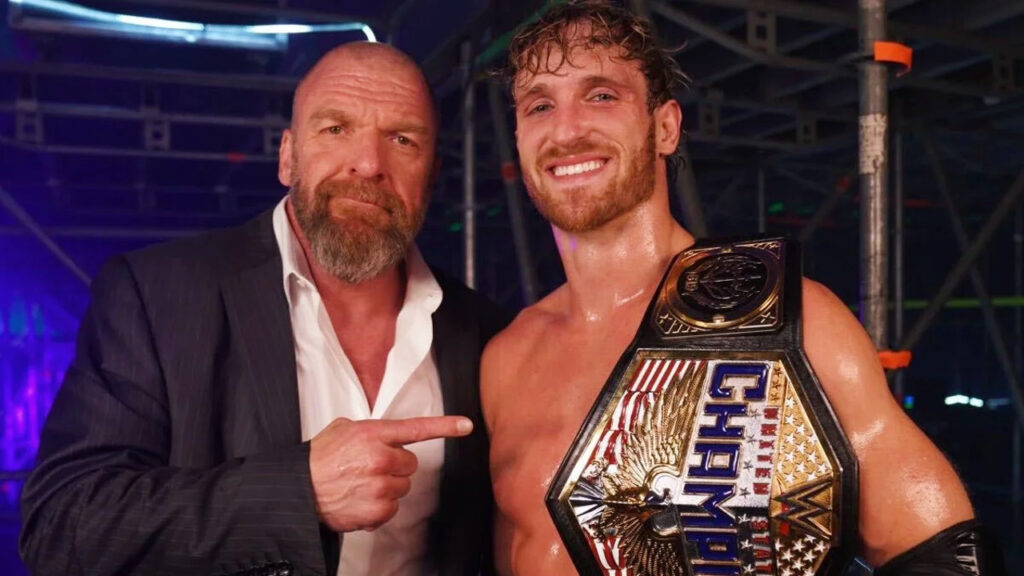 Triple H Logan Paul WWE US Champion