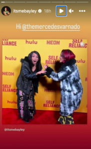 Mercedes Mone Bayley Red Carpet