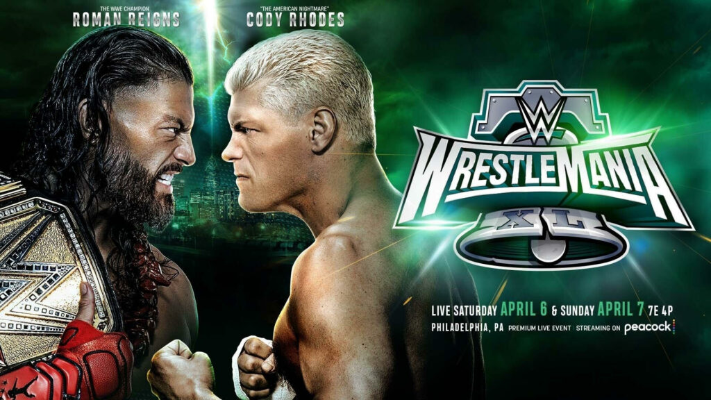 wwe wrestlemania 40 roman reigns cody rhodes