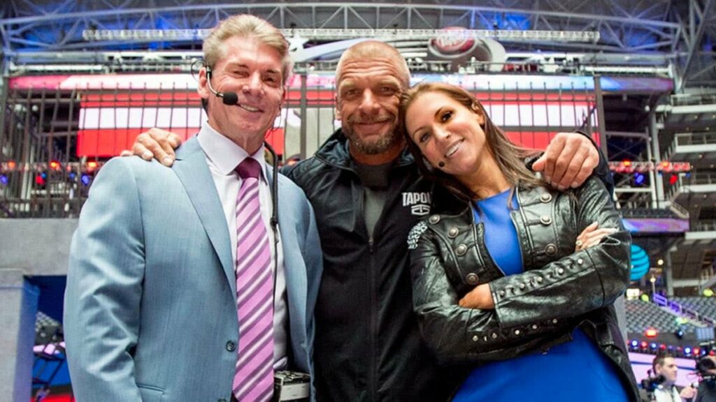 Triple H Vince McMahon Stephanie WWE