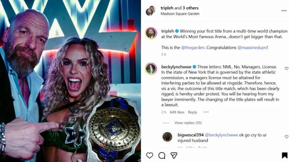 Becky Lynch comment 