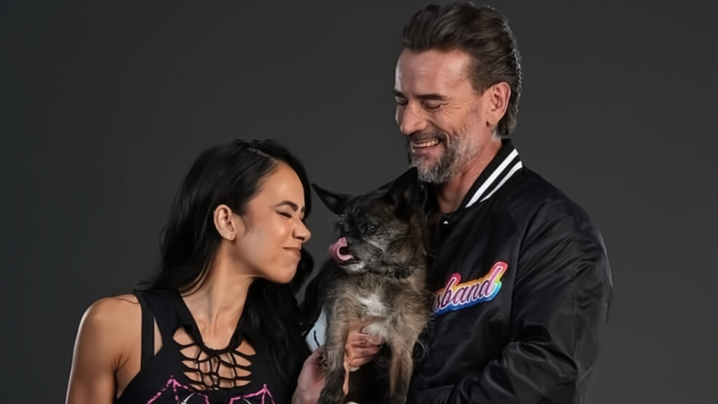 CM Punk AJ Lee Larry WWE