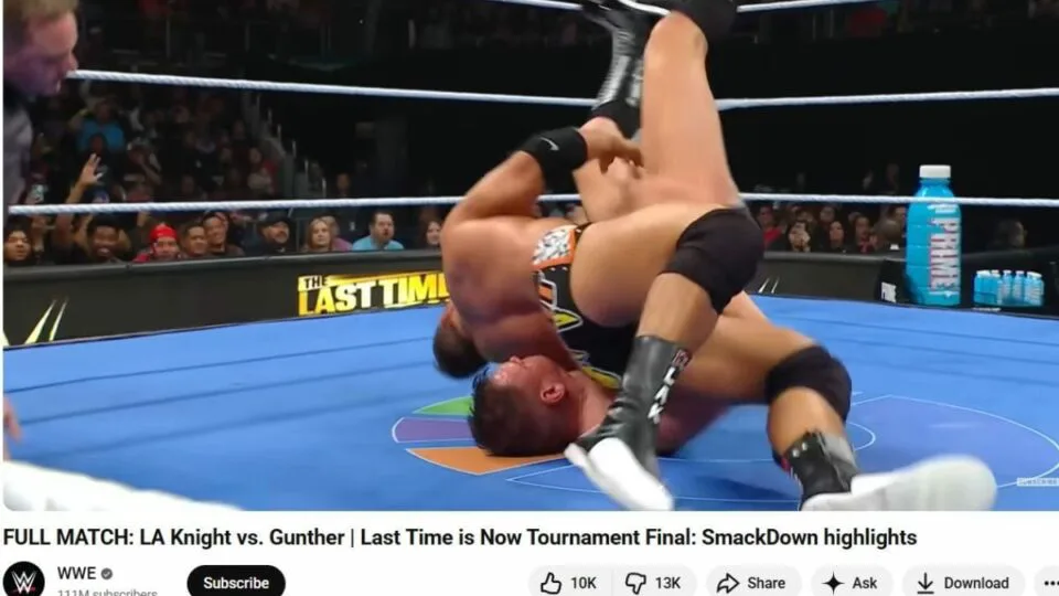 gunther vs. la knight wwe