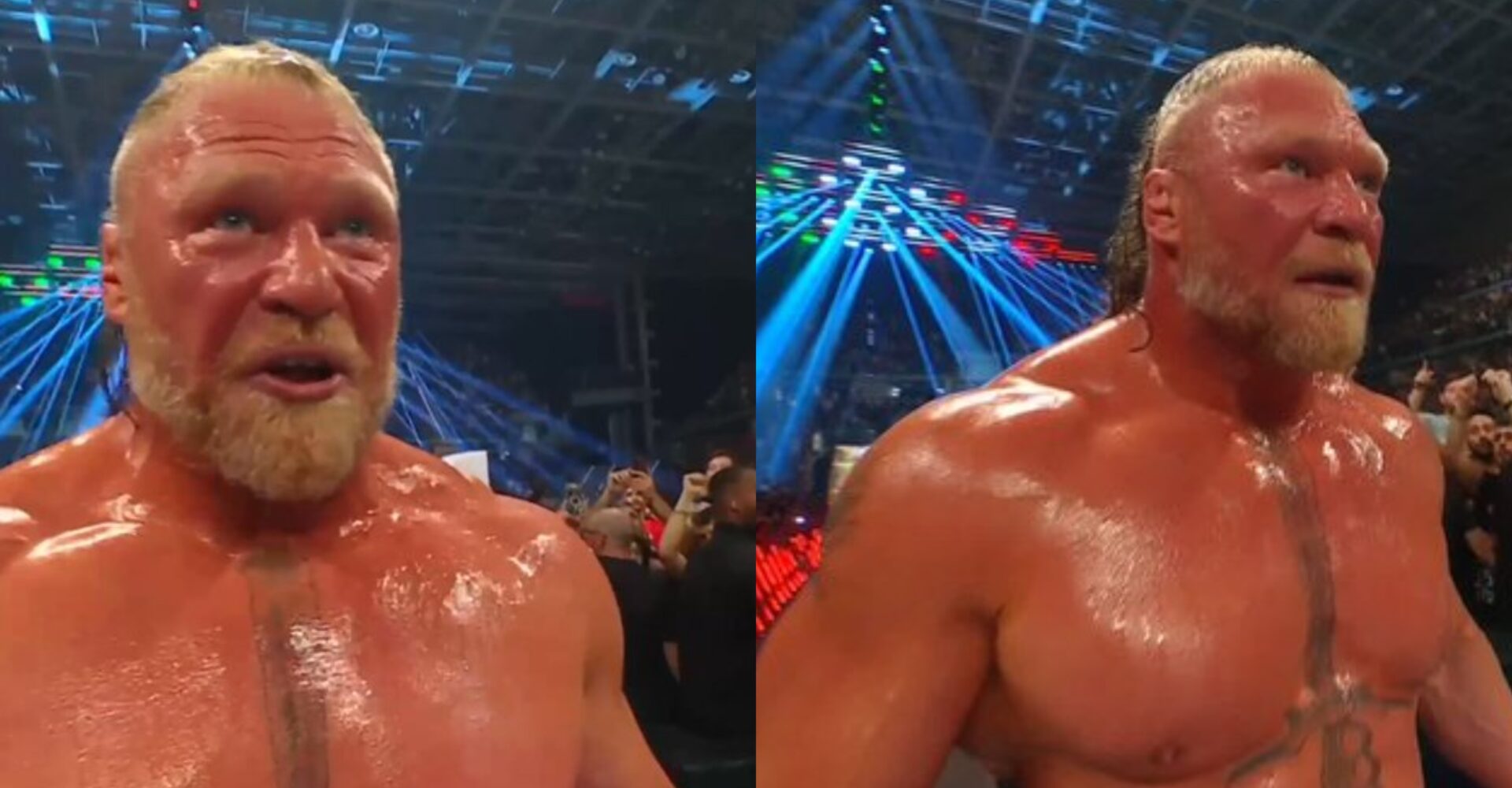 “You're Done B*tch” – Brock Lesnar's Breaks Silence After Destroying Oba Femi At WWE Clash In Italy